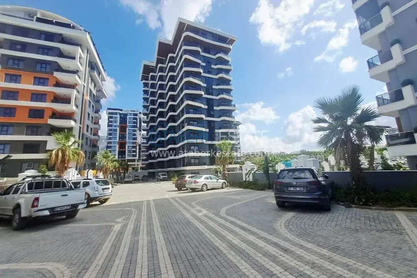 2+1 duplex in Mahmutlar with furniture and sea and mountain views 3
