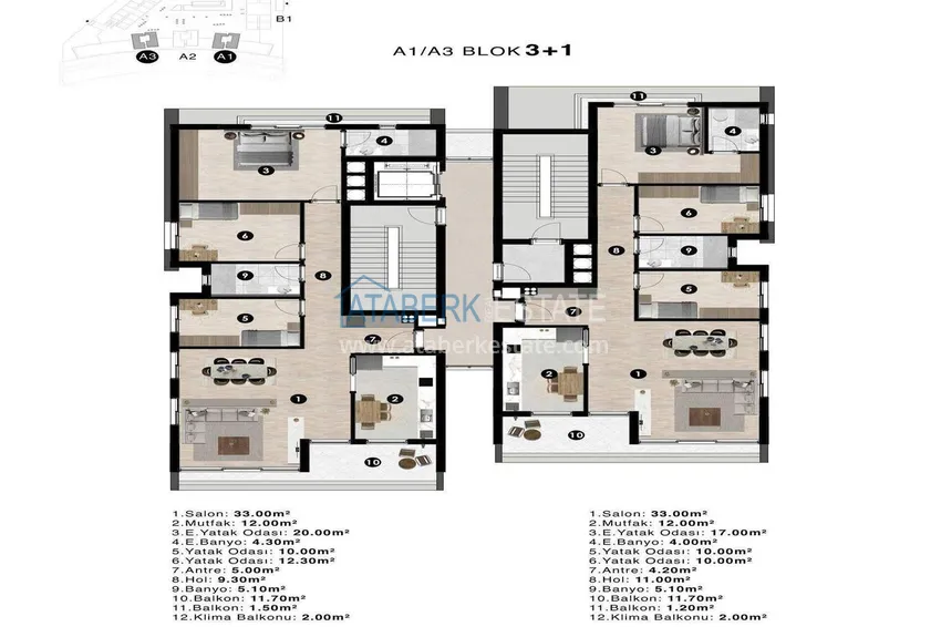 Buy cheap New residential complex under construction in Antalya, Kundu 3