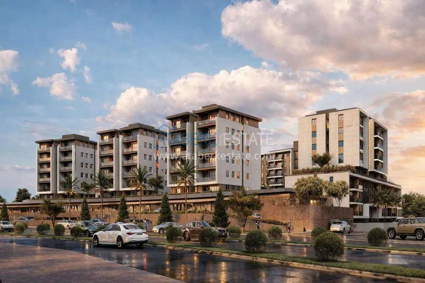 New residential complex under construction in Antalya, Kundu 4