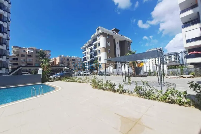 2+1 duplex in Mahmutlar with furniture and sea and mountain views 6