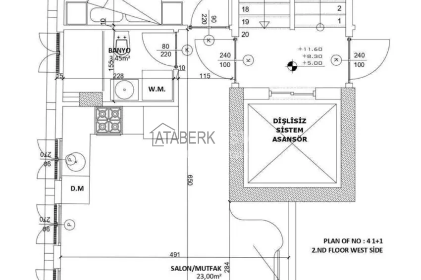 Buy cheap New 1+1 apartment in the center of Alanya, Cleopatra beach area - high ceilings, new furniture and appliances 2 