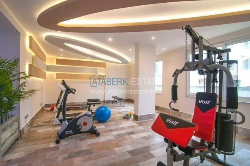 Apartment 1+1 70 m2 in Kestel — furnished, glazed balcony, 100 meters from the sea 19 