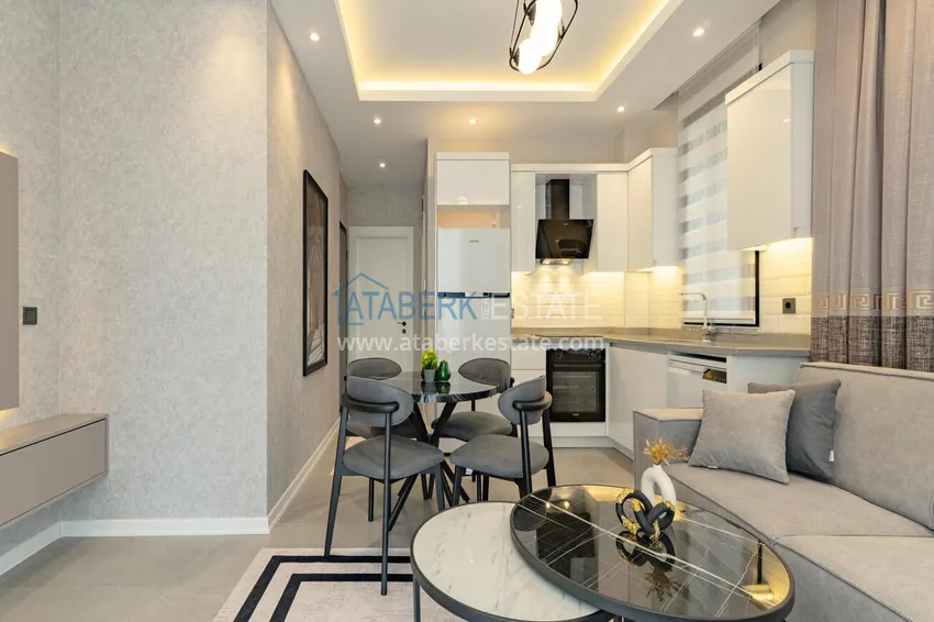 Purchase New 1+1 apartment in the center of Alanya, Cleopatra beach area - high ceilings, new furniture and appliances 5 