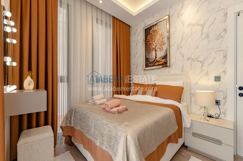 Purchase New 1+1 apartment in the center of Alanya, Cleopatra beach area - high ceilings, new furniture and appliances 8 