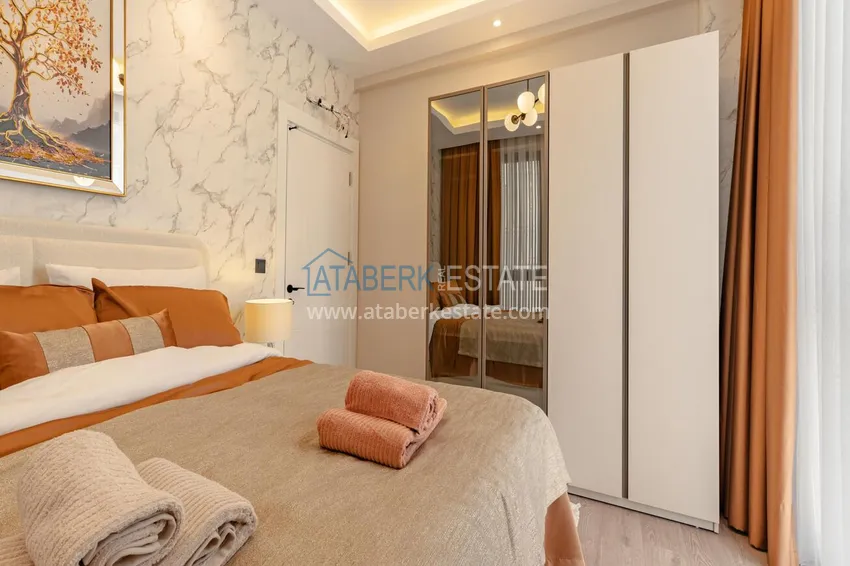 Purchase New 1+1 apartment in the center of Alanya, Cleopatra beach area - high ceilings, new furniture and appliances 9 