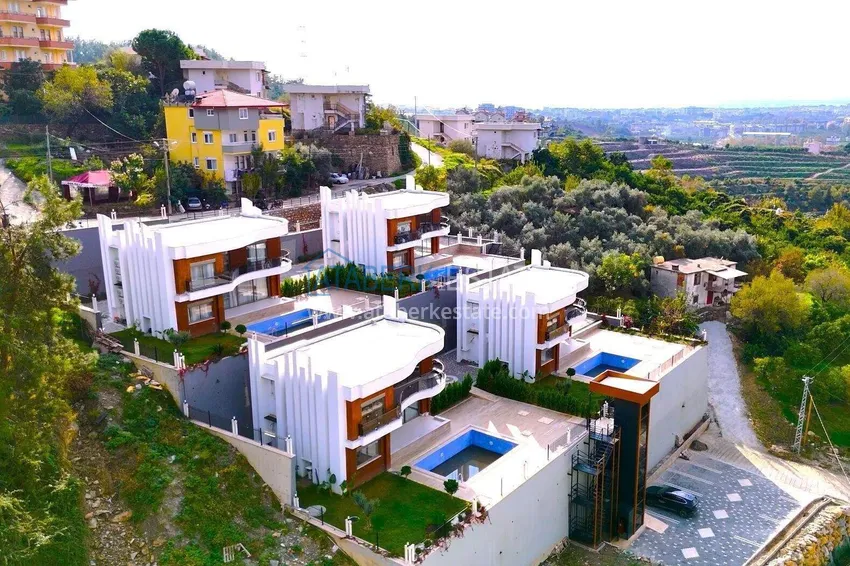 4+1 panoramic villa in Oba - citizenship, 15-month installments 2
