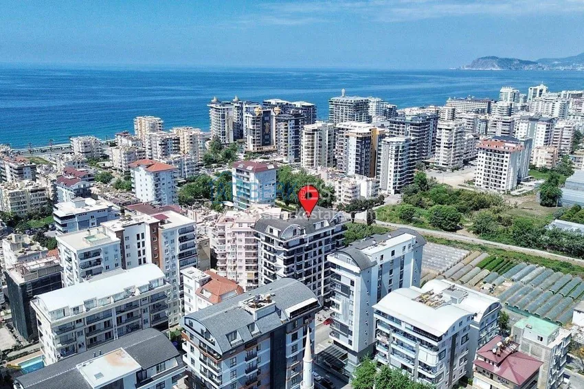 Квартира 1+1 57 м² с видом на море в Махмутларе - современный жилой комплекс 5