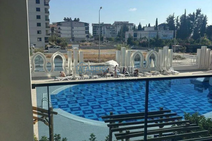 Purchase 1+1 apartment in Gazipasa - from owner, pool view, affordable price 15