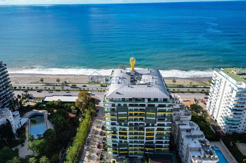 2+1 apartment in Mahmutlar — furniture, mountain view, first coastline 3