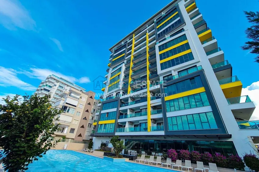 2+1 apartment in Mahmutlar — furniture, mountain view, first coastline 6