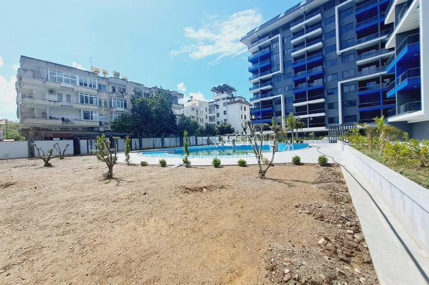 Two 1+1 apartments in the center of Alanya, Cleopatra beach area - fine finish, modern complex 4