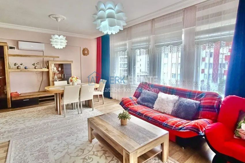 Purchase 2+1 apartment 125 m2 in the center of Mahmutlar — furnished, renovated, 350 m from the sea 1