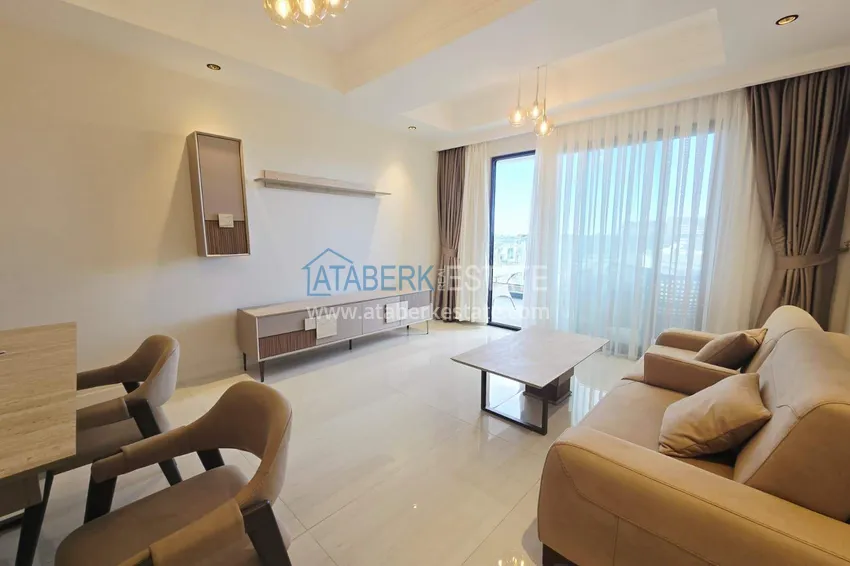 Purchase Spacious 1+1 apartment in Turkler — 80 m2 furnished by the owner, premium resort 7