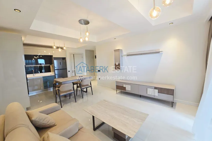 Purchase Spacious 1+1 apartment in Turkler — 80 m2 furnished by the owner, premium resort 8
