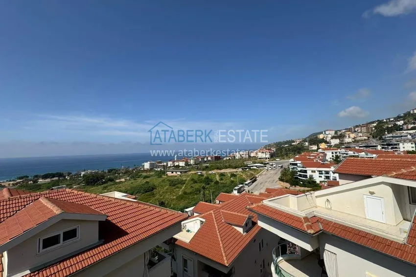 Purchase Duplex with a panoramic terrace in the center of Alanya, Cleopatra beach area — property for a residence permit 35 
