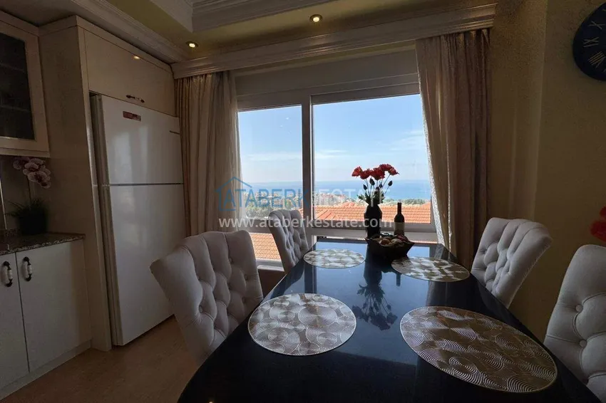 Purchase Duplex with a panoramic terrace in the center of Alanya, Cleopatra beach area — property for a residence permit 4 