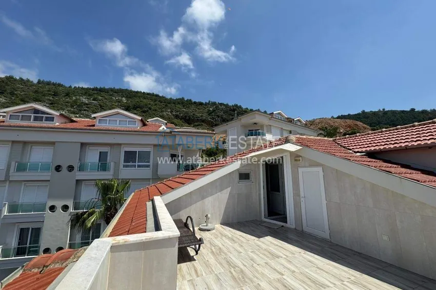 Purchase Duplex with a panoramic terrace in the center of Alanya, Cleopatra beach area — property for a residence permit 44 