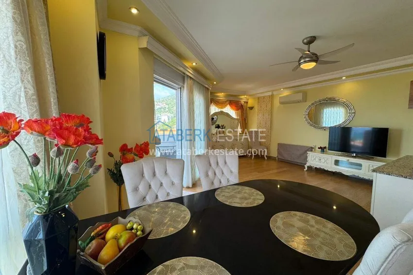 Purchase Duplex with a panoramic terrace in the center of Alanya, Cleopatra beach area — property for a residence permit 5 