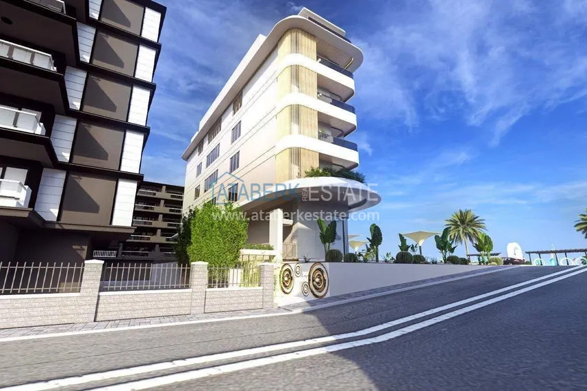 Premium real estate in Alanya from the developer - a new project on the beachfront in Oba 10