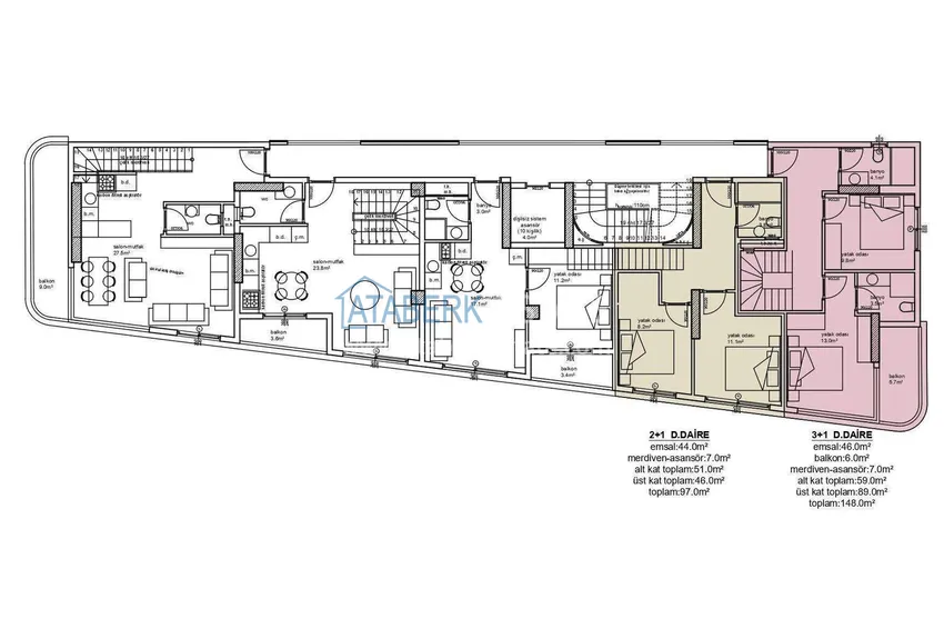 Buy cheap Premium real estate in Alanya from the developer - a new project on the beachfront in Oba 2