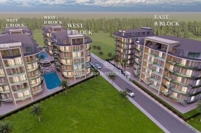 Stylish 1+1 apartment in the center of Alanya, Keykubat beach area — 150 meters 30