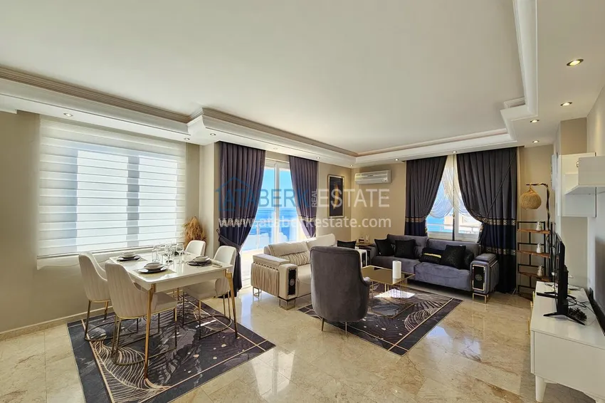 Purchase Citizenship real estate in Alanya - 2+1 apartment with sea view, Mahmutlar, first coastal 3