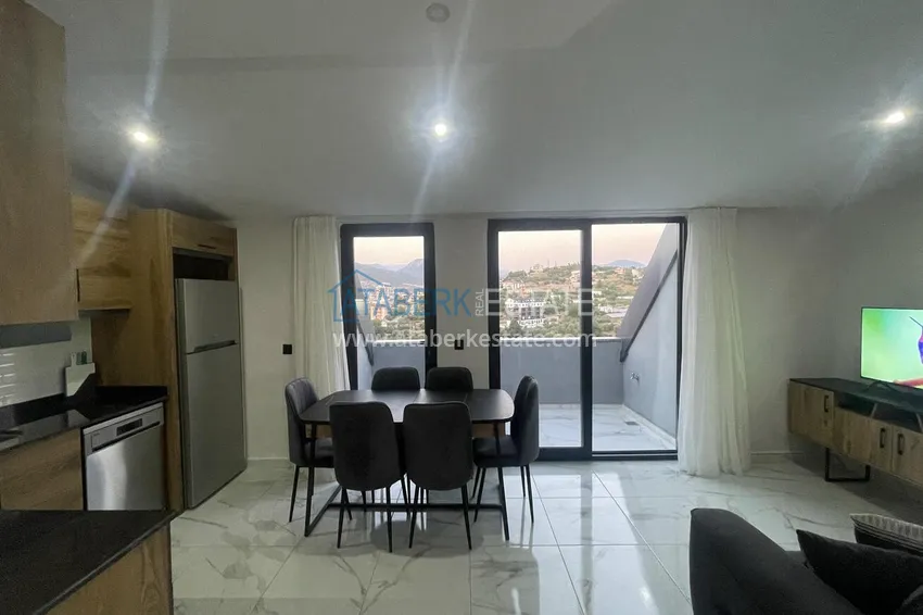 Purchase Duplex with new furniture and mountain views in a modern complex - Gazipasa City 12
