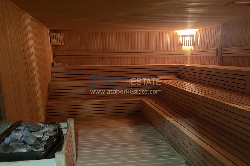 Duplex with new furniture and mountain views in a modern complex - Gazipasa City 17