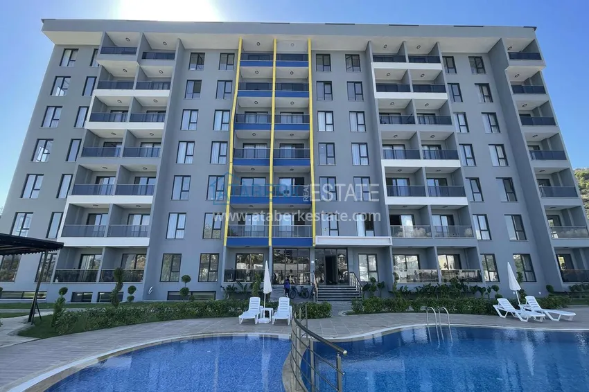 Duplex with new furniture and mountain views in a modern complex - Gazipasa City 4
