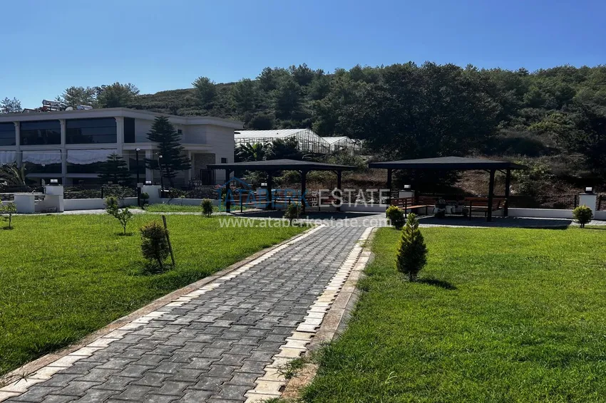 Duplex with new furniture and mountain views in a modern complex - Gazipasa City 8