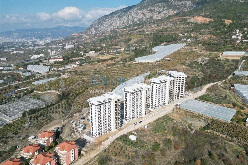 Real estate in Alanya with sea view - 1+1 apartment in Mahmutlar 1