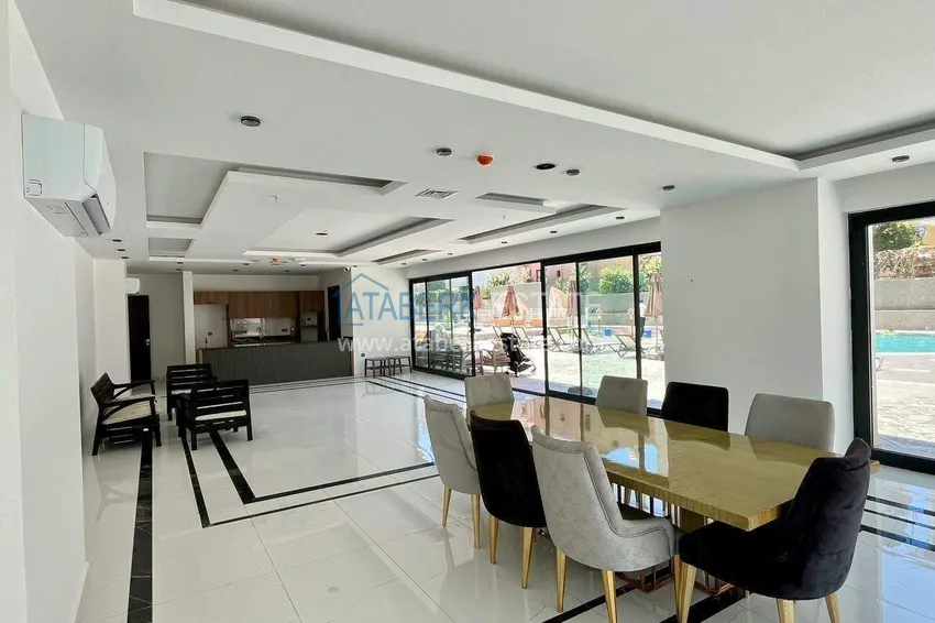 Real estate in the center of Alanya - 1+1 apartment with a view of the fortress and the sea near Cleopatra beach 11
