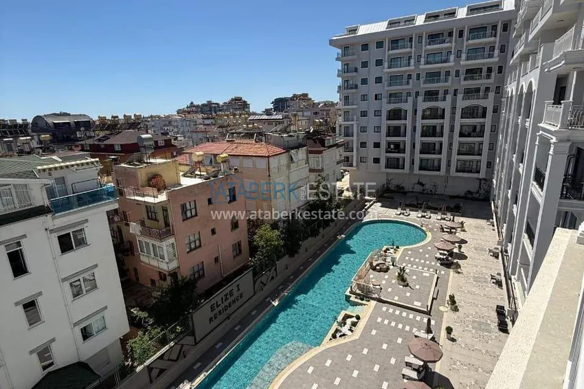 Purchase Real estate in the center of Alanya - 1+1 apartment with a view of the fortress and the sea near Cleopatra beach 13