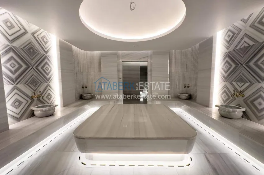 Недвижимость в Алании - квартира 1+1 85 м2 с мебелью в премиальном resort-комплексе, район Тюрклер 68