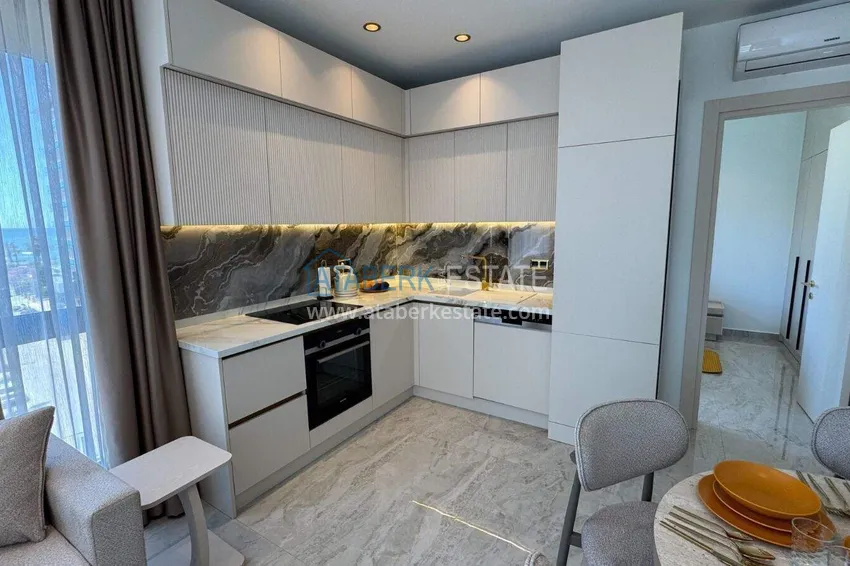 Purchase Apartment for Long Term Rental in Alanya - Furnished, Premium Complex, Tosmur District B17 7