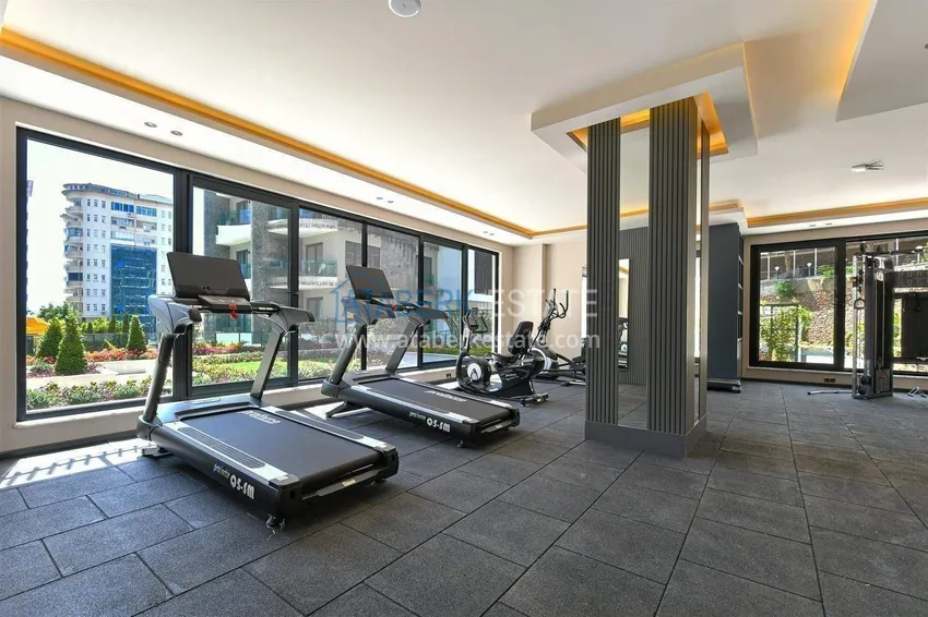 Apartment for Long Term Rental in Alanya - Furnished, Premium Complex, Tosmur District B17 9
