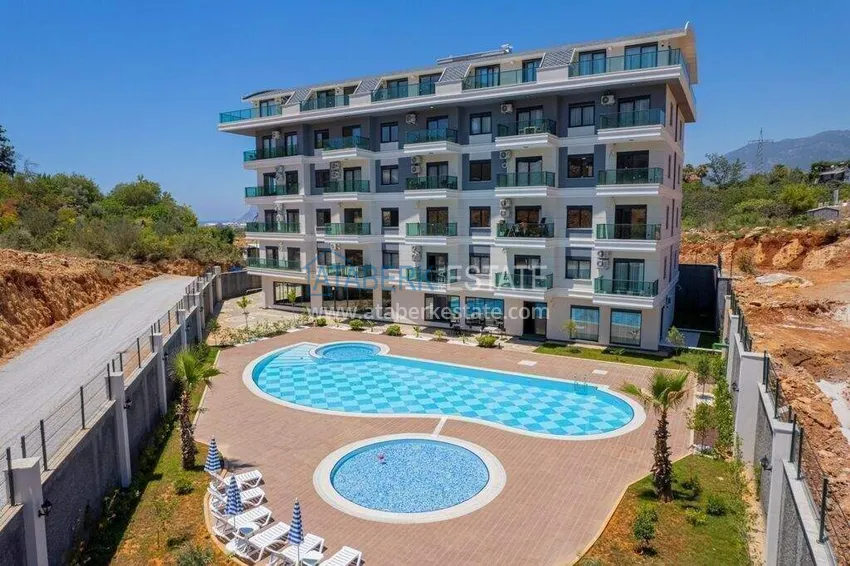 1+1 furnished apartment in Alanya, Oba district 1