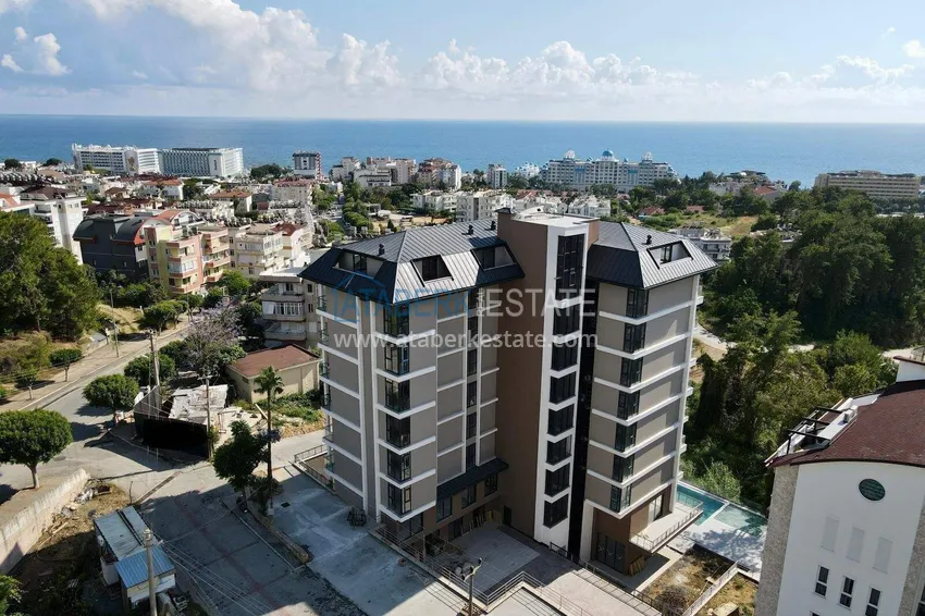1+1 apartment with sea view in Alanya, Avsallar district 2