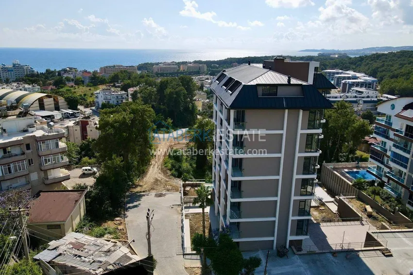 1+1 apartment with sea view in Alanya, Avsallar district 4