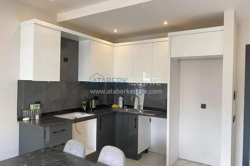 Purchase 1+1 furnished apartment in Alanya, Oba district 6