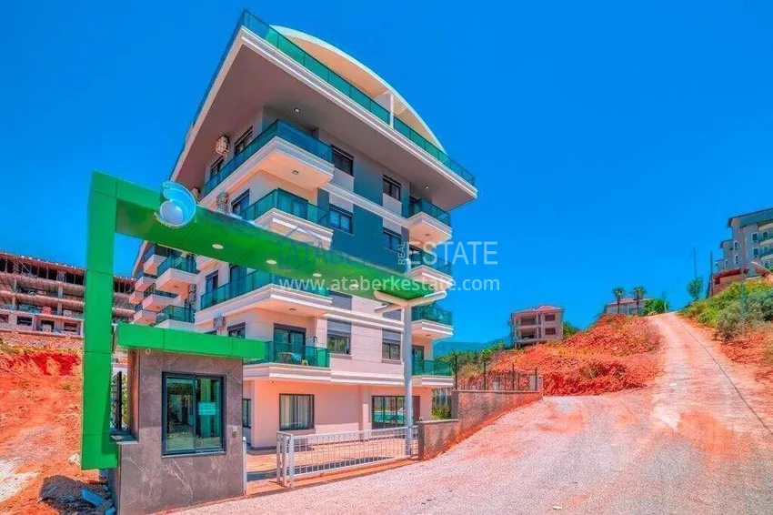 1+1 furnished apartment in Alanya, Oba district 7