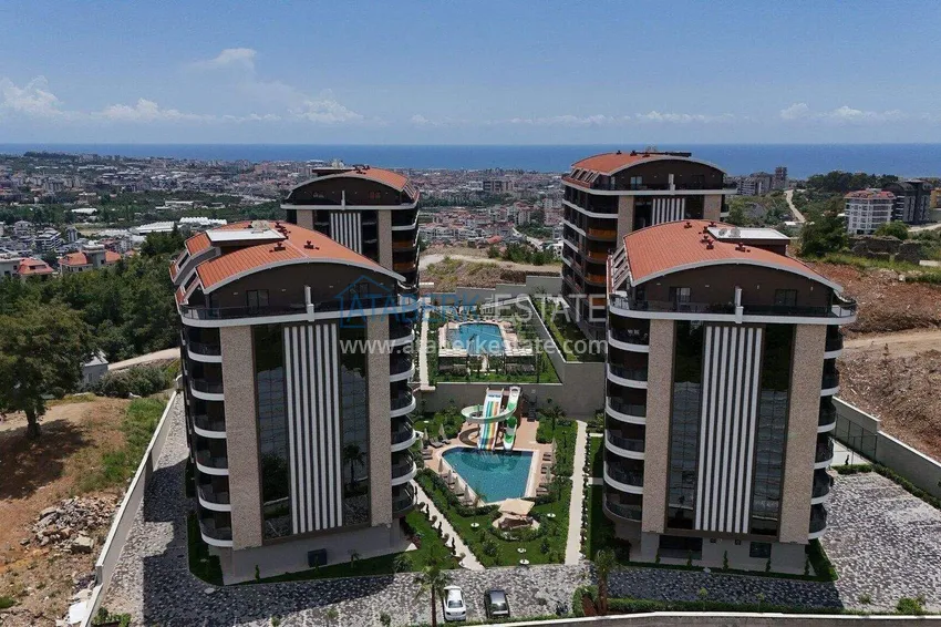 A new stylish investment project at the excavation stage in Oba, Alanya 3 