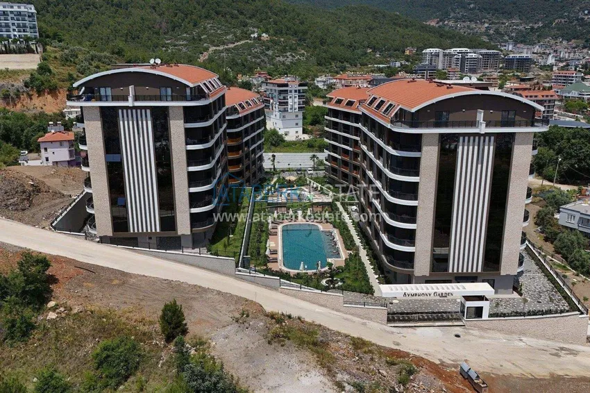 A new stylish investment project at the excavation stage in Oba, Alanya 7 