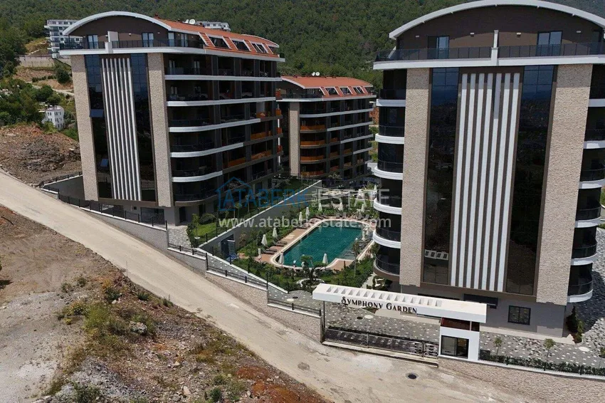 A new stylish investment project at the excavation stage in Oba, Alanya 8 