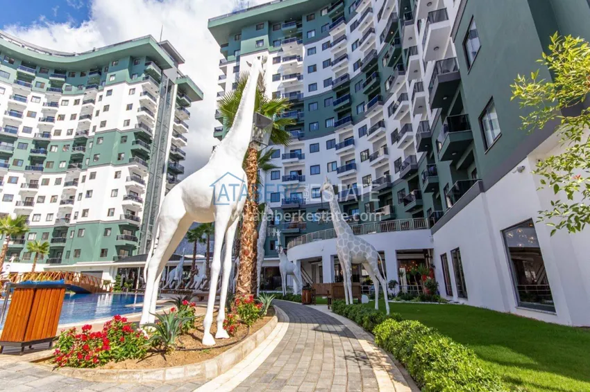 1+1 apartment in Alanya, Mahmutlar district — furniture, mountain view 14