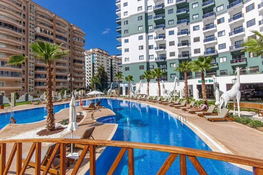 1+1 apartment in Alanya, Mahmutlar district — furniture, mountain view 21