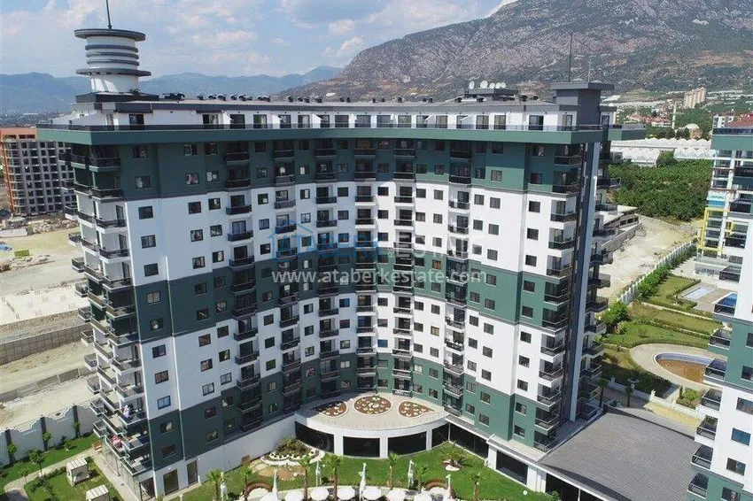 1+1 apartment in Alanya, Mahmutlar district — furniture, mountain view 6