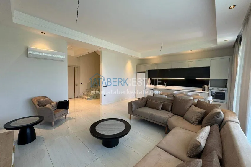 Purchase 2+1 garden duplex in Turkler, Alanya - the format of a private house in a resort residence 10