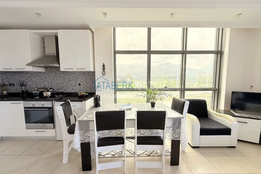 Purchase 1+1 apartment for a residence permit in Alanya, Oba district - turnkey and mountain views 9 