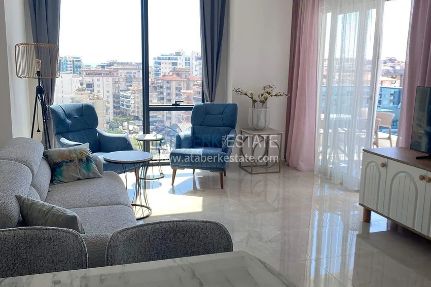 Purchase Rent in Alanya - 2+1 apartment with furniture and sea view in Mahmutlar B45 4 